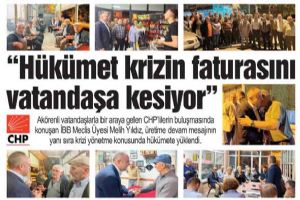 “Hükümet krizin faturasını vatandaşa kesiyor”