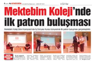 Mektebim Koleji’nde ilk patron buluşması