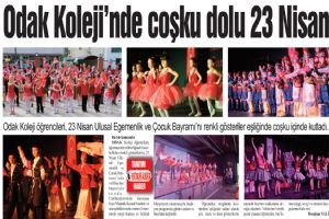 Odak Koleji’nde coşku dolu 23 Nisan