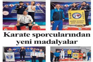 Karate sporcularından yeni madalyalar