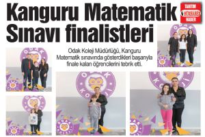 Kanguru Matematik Sınavı finalistleri