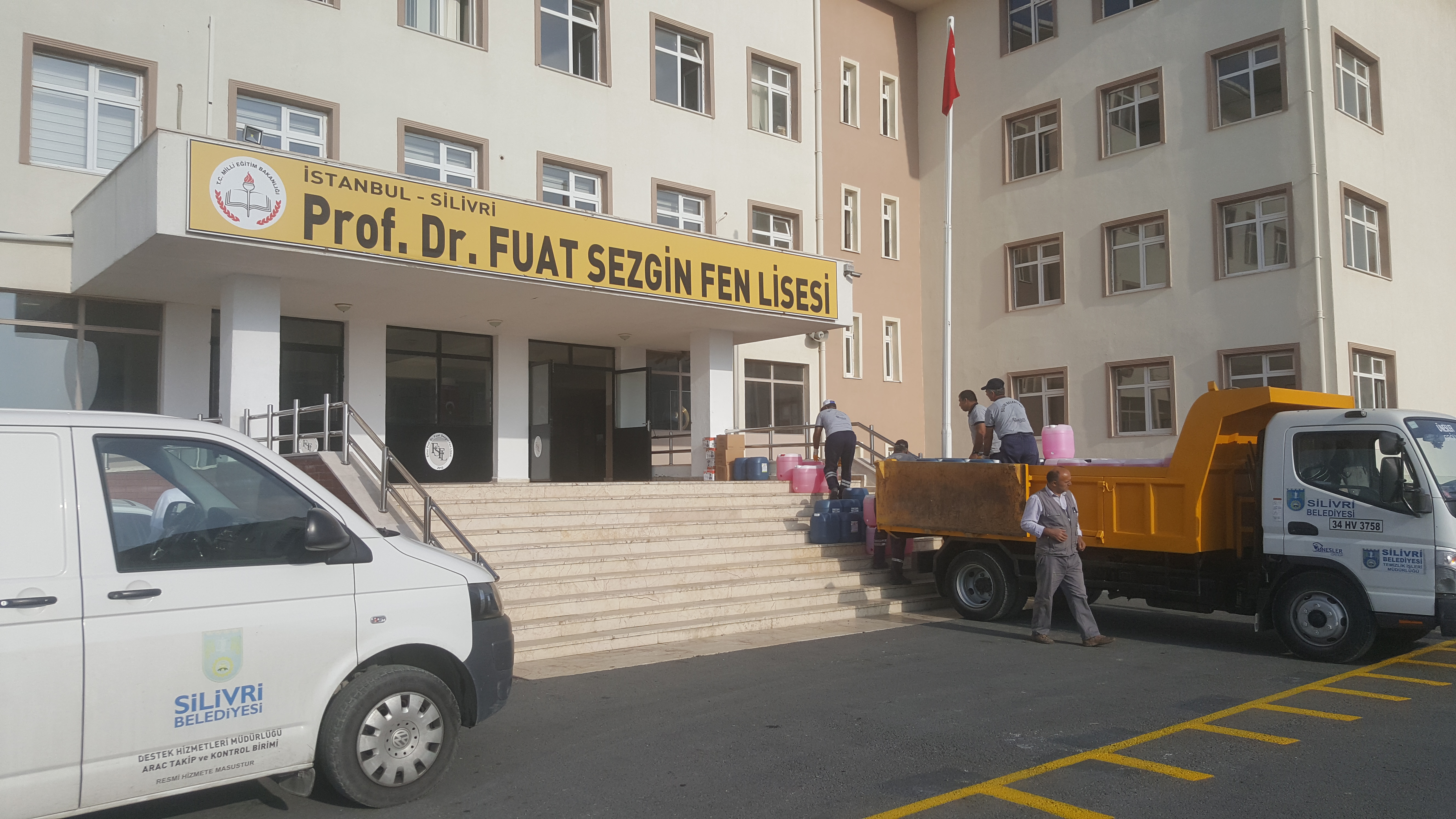 Belediyeden okullara hijyen desteği